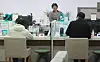 Bank windows for mortgage loans are seen at a bank in downtown Seoul on Nov. 19, 2024. [NEWS1]