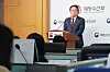 Minister of Oceans and Fisheries Kang Do-hyung speaks during a press conference at the Sejong government complex on April 21. [NEWS1]
