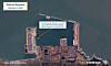 Satellite imagery from CSIS shows the Atlantic Amsterdam, a Chinese-claimed 'management platform,' after it was removed from the Provisional Measures Zone (PMZ) and relocated to a shipyard in Weihai, China, on Feb. 5. [CSIS/BEYOND PARALLEL/PLANET 2025]