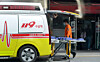 The photo shows an ambulance. [JOONGANG ILBO]