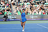 Jessica Pegula of the United States defeats Yue Yuan of China in the final to win the singles title at the 2023 Hana Bank Korea Open in southern Seoul on Sunday. [YONHAP]