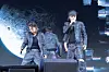 Boy band LNGSHOT performs ″Moonwalkin',″ the lead track of its debut EP ″Shot Callers,″ during its debut showcase held at Myunghwa Live Hall in western Seoul on Jan. 13. [DANIELA GONZALEZ PEREZ]