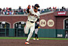 Lee Jung-hoo of the San Francisco Giants trots around the bases after hitting a two-run home run against the Arizona Diamondbacks in the bottom of the second inning at Oracle Park in San Francisco on Sept. 8. [AFP/YONHAP]
