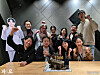 Director Jang Jae-hyun and cast of ″Exhuma″ celebrate the film surpassing 10 million admissions mark on Sunday. [SHOWBOX]