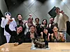 Director Jang Jae-hyun and cast of ″Exhuma″ celebrate the film surpassing 10 million admissions mark on Sunday. [SHOWBOX]
