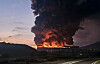 A fire blazes at an E-Land logistics center in Cheonan, South Chungcheong. on Nov. 15.  [NEWS1]