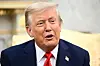U.S. President Donald Trump speaks to the press during a bilateral meeting with President Lee Jae Myung in the Oval Office of the White House in Washington on Aug. 25. [AFP/YONHAP]