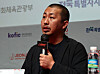 Japanese director Sho Miyake speaks during a press conference at the Jeonju Cine Complex on Wednesday for his latest film 'All the Long Nights,' which is the opening film of the 25th Jeonju International Film Festival. [YONHAP]
