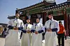 Locals and foreigners participate in the 2025 Spring K-Royal Culture Festival's ″A Time Travel, Sejong: Royal Palace Daily Life″ at the Gyeongbok Palace in Jongno District, central Seoul, on April 26, 2025. [KOREA HERITAGE AGENCY]