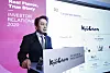 CEO and President of Kyochon F&B Hwang Hak-soo speaks to the press at an online conference ahead of the company's IPO, Thursday. [KYOCHON F&B]