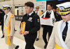 This file photo taken Dec. 3, 2023, shows the arrival of the remains of Choi Byeong-yeon, a Korean victim of Japan's wartime mobilization, at Incheon International Airport, west of Seoul. [YONHAP]