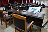 A hearing held by the parliamentary committee investigating President Yoon Suk Yeol's short-lived imposition of martial law takes place at the Seoul Detention Center in Uiwang, Gyeonggi, on Feb. 5 without the president in attendance. [JOINT PRESS CORPS]