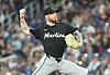 Miami Marlins starting pitcher Adam Oller throws a pitch against the Toronto Blue Jays during the first inning at Rogers Centre in Toronto, Canada on Sept. 27. [REUTERS/YONHAP]