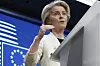 European Commission President Ursula von der Leyen addresses a media conference at an EU summit in Brussels, on March 6. [AP/YONHAP]