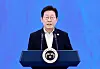 President Lee Jae Myung speaks during a State Affairs Planning Committee policy presentation at the Blue House on Aug. 13. [YONHAP]