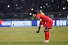 Son Heung-min reacts after the final whistle of a World Cup qualifier between Korea and Oman at Goyang Stadium in Goyang, Gyeonggi on March 20. [NEWS1]