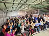 Residents of Dochon-ri in Yean-myeon, Andong, North Gyeongsang ? the hometown of Democratic Party presidential candidate Lee Jae-myung -- cheer as they watch exit poll results for the 21st presidential election inside a storage room at the village senior center on June 3, 2025. [JOONGANG ILBO]