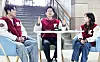 People Power Party presidential primary candidate Kim Moon-soo speaks to university students during a youth talk event at Kyungpook National University in Daegu on April 20. [NEWS1]