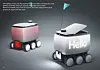 Woowa Brothers’ upgraded autonomous driving robot Dilly Z, which is scheduled to be used by the end of the year. [WOOWA BROTHERS]