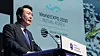 President Yoon Suk Yeol gives an English-language presentation on Busan’s World Expo 2030 bid at the 172nd general assembly of the Bureau International des Expositions in Issy-les-Moulineaux, near Paris, on June 21. [JOINT PRESS CORPS]