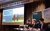 From left, Irish Agriculture Minister Martin Heydon and Bord Bia CEO Jim O’Toole speak at a press conference on expanding Irish food and drink exports, held in Yeouido, western Seoul, on June 9. [BORD BIA]