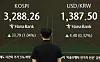 A screen in Hana Bank's trading room in central Seoul shows the Kospi opening on July 31. [YONHAP]
