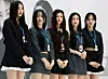 Girl group NewJeans pose for a photo as Incheon International Airport's new ambassadors at a ceremony in March. The group has asked Google to identify the operator behind a YouTube channel, who the members allege to have spread defamatory information, according to U.S. news reports. [YONHAP]