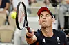 Andy Murray of Great Britain in action during his Paris Olympics men's doubles quarterfinal at Roland Garros in Paris on Thursday. [EPA/YONHAP]