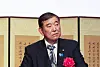 Japanese Prime Minister Shigeru Ishiba delivers congratulatory remarks at a reception hosted by the Korean Embassy in Tokyo to mark the 60th anniversary of Korea-Japan diplomatic normalization at the New Otani hotel on June 19. [YONHAP]