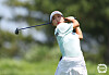 Lee Dong-eun hits a shot during the Heaven Masters at the Heaven Country Club in Ansan, Gyeonggi on June 22. [YONHAP]
