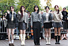 Members of girl group Fifty Fifty in Yeouido, western Seoul, onn Nov. 1 [NEWS1]