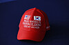 A red baseball cap designed by the Ministry of Trade, Industry and Energy to promote its “Make American Shipbuilding Great Again” initiative during trade talks with the United States is pictured on Aug. 3. [JOINT PRESS CORPS]