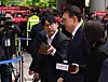 Former President Yoon Suk Yeol enters the Seoul Central District Court in Seocho District, southern Seoul, on May 19 for the fourth hearing of his trial on charges of leading an insurrection. [JOINT PRESS CORPS]