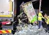 Early morning expressway crash leaves multiple truck drivers injured