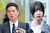 Kim Se-ui, operator of far-right political YouTube channel Hoverlab at left, and Park Jeong-won, also known as YouTuber Tzuyang [NEWS1, YONHAP]