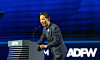 Kim Dong-won, chief global officer of Hanwha Life, delivers an opening address at the Global Markets Summit as part of Abu Dhabi Finance Week 2025 on Dec. 8. [HANWHA LIFE]