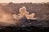 Smoke rises from Gaza after an explosion, as seen from the Israeli side of the border on July 28. [REUTERS/YONHAP]