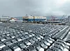 Renault Korea Motors' Grand Koleos SUVs waiting to be shipped for exports to Latin America at a port in Korea [RENAULT KOREA MOTORS]