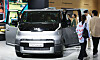 Visitors view Kia’s first mass-produced model in its purpose-built vehicle lineup, the PV5, at the EV Trend Korea 2025 exhibition at Coex in Gangnam District, southern Seoul, on June 3. [NEWS1]