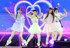 NewJeans on stage at the “2024 Korea On Stage — New Generation' event at Gyeongbok Palace's Geunjeongjeon on Tuesday. [NEWS1]