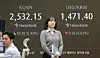 A woman passes by a screen in Hana Bank's trading room in central Seoul on April 2. [YONHAP]