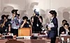 Kang Sun-woo, nominee for minister of gender equality and family, attends her confirmation hearing at the National Assembly on the morning of July 14. [JEON MIN-KYU]