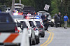 First responders work the scene after several people were injured during a shooting involving police officers on Sept. 17 in North Codorus, Pennsylvania. [AP/YONHAP]