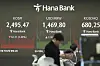 The screens showing the Korea Composite Stock Price Index (KOSPI), left, the foreign exchange rate between U.S. dollar and Korean won and the Korean Securities Dealers Automated Quotations (KOSDAQ) are seen at a foreign exchange dealing room in Seoul, South Korea, Monday, March 31. [AP/YONHAP]