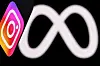 The logo of Instagram is displayed on a phone over Meta's logo [AFP/YONHAP]