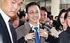 Hanmi Pharmaceutical CEO Park Jae-hyun at the extraordinary shareholder meeting held in Songpa District, southern Seoul, on Thursday. [YONHAP]