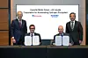 Officials from Hyundai Motor Group and Air Liquide pose for a photo on Dec. 4 after signing a partnership deal during the Hydrogen Council CEO Summit in Seoul from Dec. 2 to 4. [HYUNDAI MOTOR GROUP]