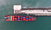 Container ship is docked in Busan. [NEWS1]