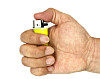 An image of a hand holding up a lighter [YONHAP]