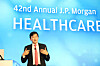 Samsung Biologics CEO John Rim speaks during the annual 42nd J.P. Morgan Healthcare Conference at the main Grand Ballroom in the Westin St. Francis Hotel in San Francisco, California. [SAMSUNG BIOLOGICS]